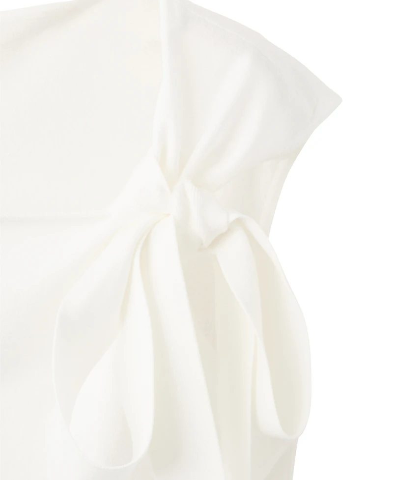 Mango Women's Tie Detail Fine-Knit Sweater