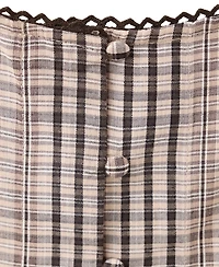 Mango Women's Checkered Cotton Top