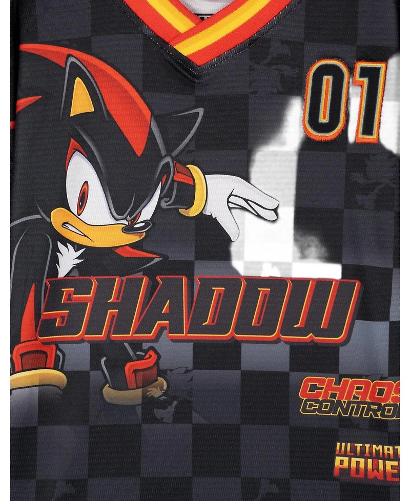 Sonic the Hedgehog Boys' Short Sleeve Mesh Soccer Jersey