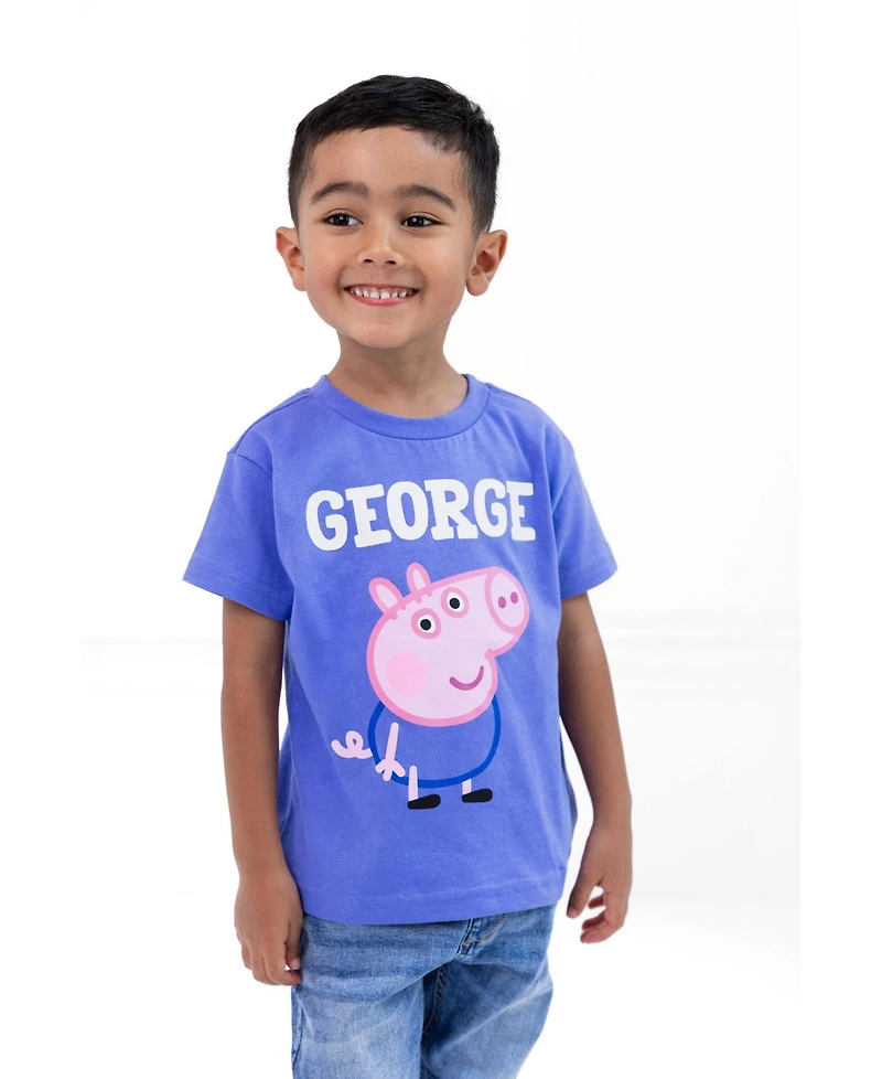 Peppa Pig Boys' and Girls' Cotton Graphic Crewneck T-Shirt