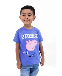 Peppa Pig Boys' and Girls' Cotton Graphic Crewneck T-Shirt