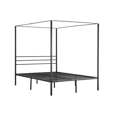 Slickblue Metal Canopy Bed Frame for Bedroom Decor