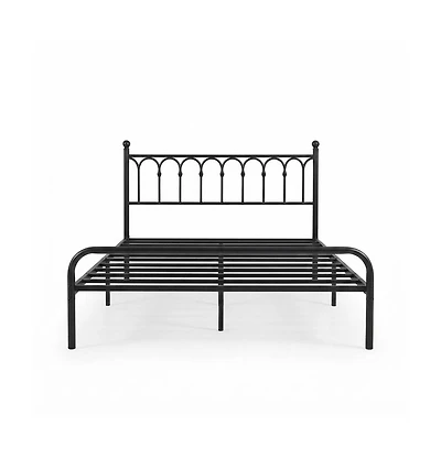 Slickblue Metal Platform Bed Frame with Steel Slats and Underbed Storage