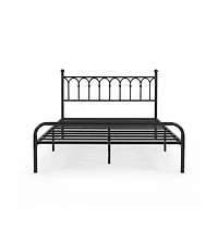 Slickblue Metal Platform Bed Frame with Steel Slats and Underbed Storage