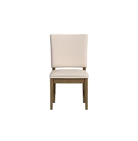 A-America Leucadia Ladderback Side Chair with Upholstered Seat (2 pack), Toasted Java