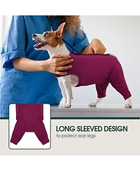 Rear Leg Recovery Onesie Surgical Suit for Dogs, Post-Surgery Wound Protection and Licking Prevention