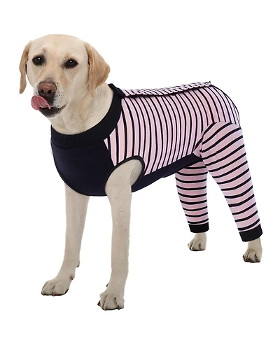 Soft Recovery Onesie Surgical Suit with Rear Leg Sleeves and Abdominal Coverage for Dogs