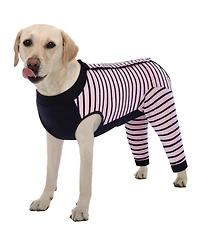 Soft Recovery Onesie Surgical Suit with Rear Leg Sleeves and Abdominal Coverage for Dogs