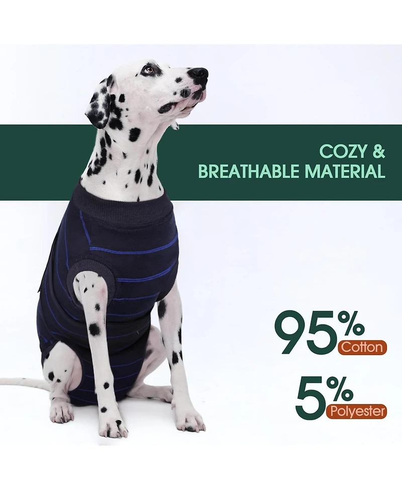 Soft Breathable Surgical Recovery Onesie Suit for Dogs