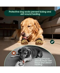 Double-Sided Grip Knit Paw Protection Socks for Dogs