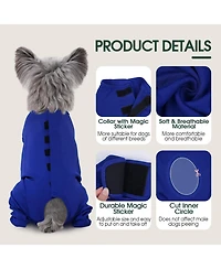 Rear Leg Recovery Onesie Surgical Suit for Dogs, Post-Surgery Wound Protection Bodysuit