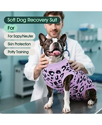 Post-Surgery Recovery Bodysuit for Dogs, Cone Alternative Onesie for Wound and Incision Protection