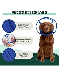 Soft Mesh and Transparent Pvc Recovery Cone Collar for Dogs