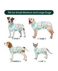 Soft Breathable Recovery Suit for Dogs and Cats, Post-Surgery Onesie with Cone-Free Wound Protection