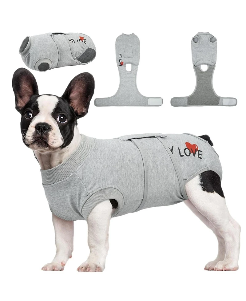 Post-Surgery Recovery Onesie Suit for Dogs and Cats, Soft Protective Wear