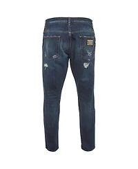 Pre-Owned Dolce & Gabbana Women's Distressed Mid-Rise Loose-Fit Jeans