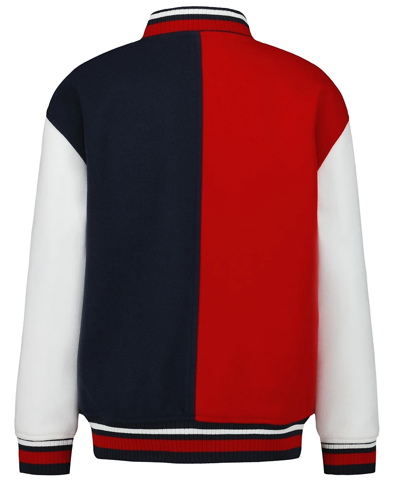 Tommy Hilfiger Boys' and Girls' Striped-Ribbed Colorblock Bomber Jacket, Created for Macy's