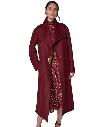 Donna Karan New York Women's Wool-Blend Oversized Coat