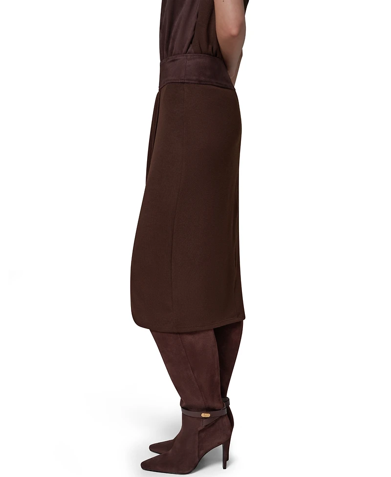 Donna Karan New York Women's High-Waisted Midi Wrap Skirt