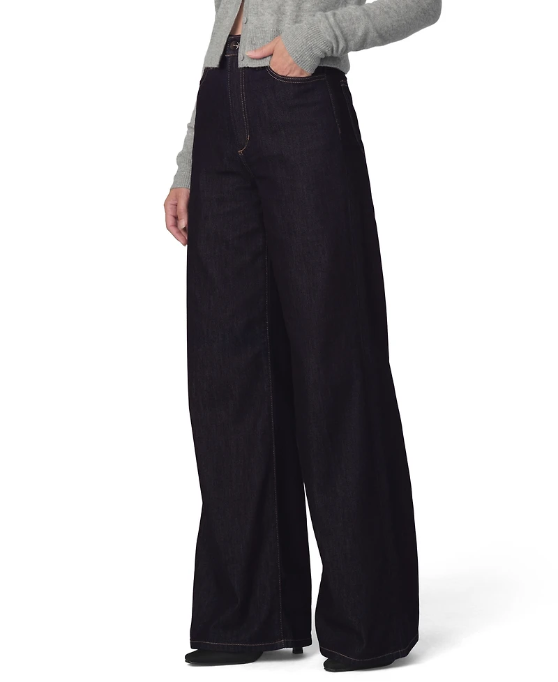 Joe's Jeans Petite Mia High-Rise Wide-Leg Stretch