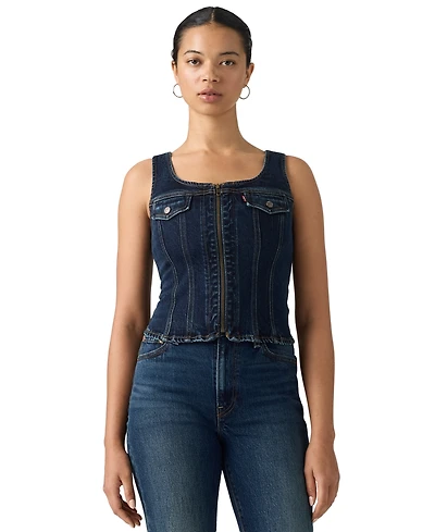 Levi's Women's Vintage-Like Front-Zip Vest