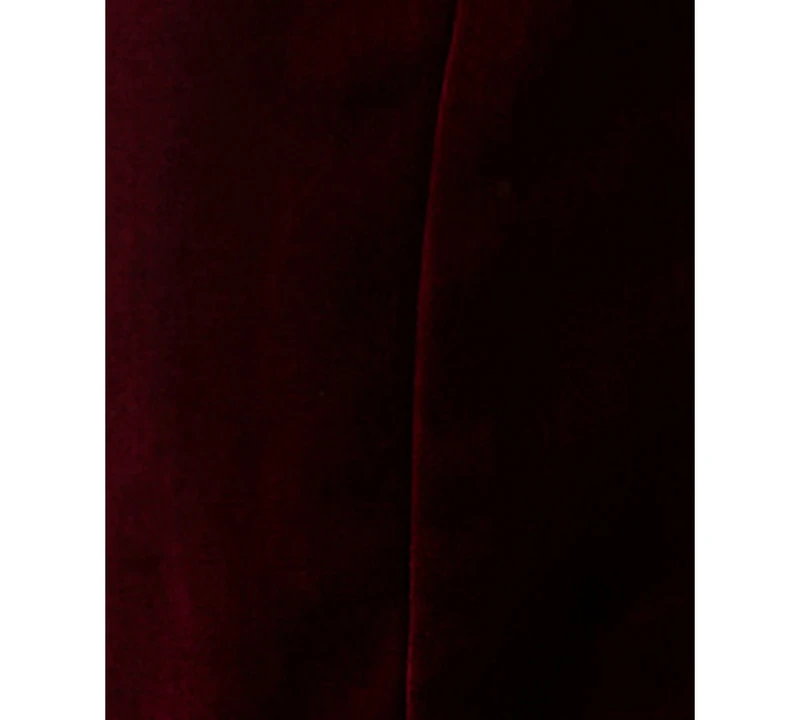City Studios Juniors' Notch-Lapel Tuxedo-Style Velvet Dress