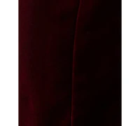 City Studios Juniors' Notch-Lapel Tuxedo-Style Velvet Dress