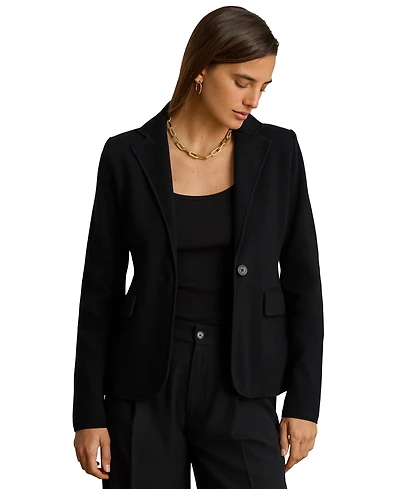 Lauren Ralph Women's Cotton-Blend Sweater Blazer