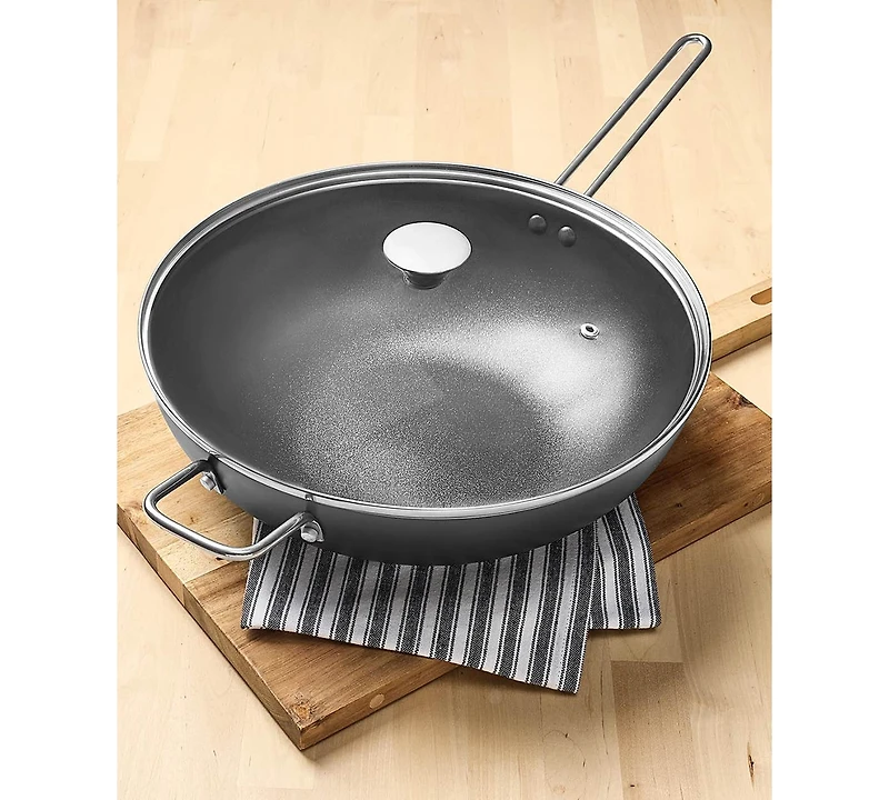 Arch Studio Aluminum 6.5-Quart Wok Pan, Macy's Exclusive