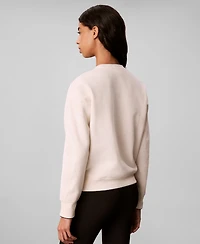 Calvin Klein Performance Women's Piped Crew Long-Sleeve Sweatshirt