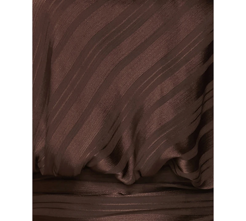 Alex & Sophia Juniors' Halter Stripe Chiffon Dress