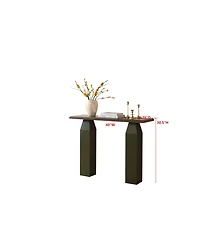 Kings Brand Furniture Console Table for Entryway, Sofa Table Behind Couch, Wooden Entry Table for Living Room