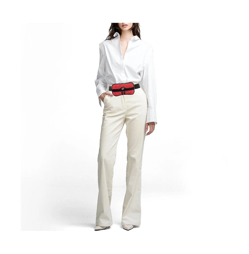 Pre-Owned Gucci Women's Ophidia Suede and Patent Leather Belt Bag