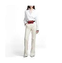 Pre-Owned Gucci Women's Ophidia Suede and Patent Leather Belt Bag