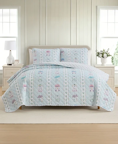 Lenox Spice Village Reversible 2-Piece Quilt Set, Twin/Twin Xl