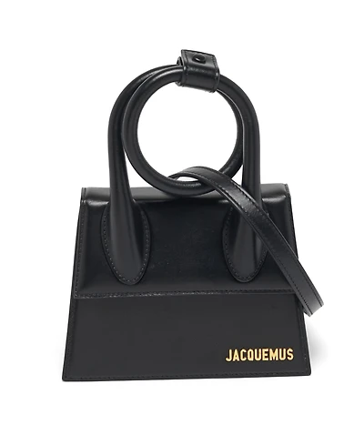 Pre-Owned Jacquemus Le Chiquito Noeud Women's Leather Top Handle Bag