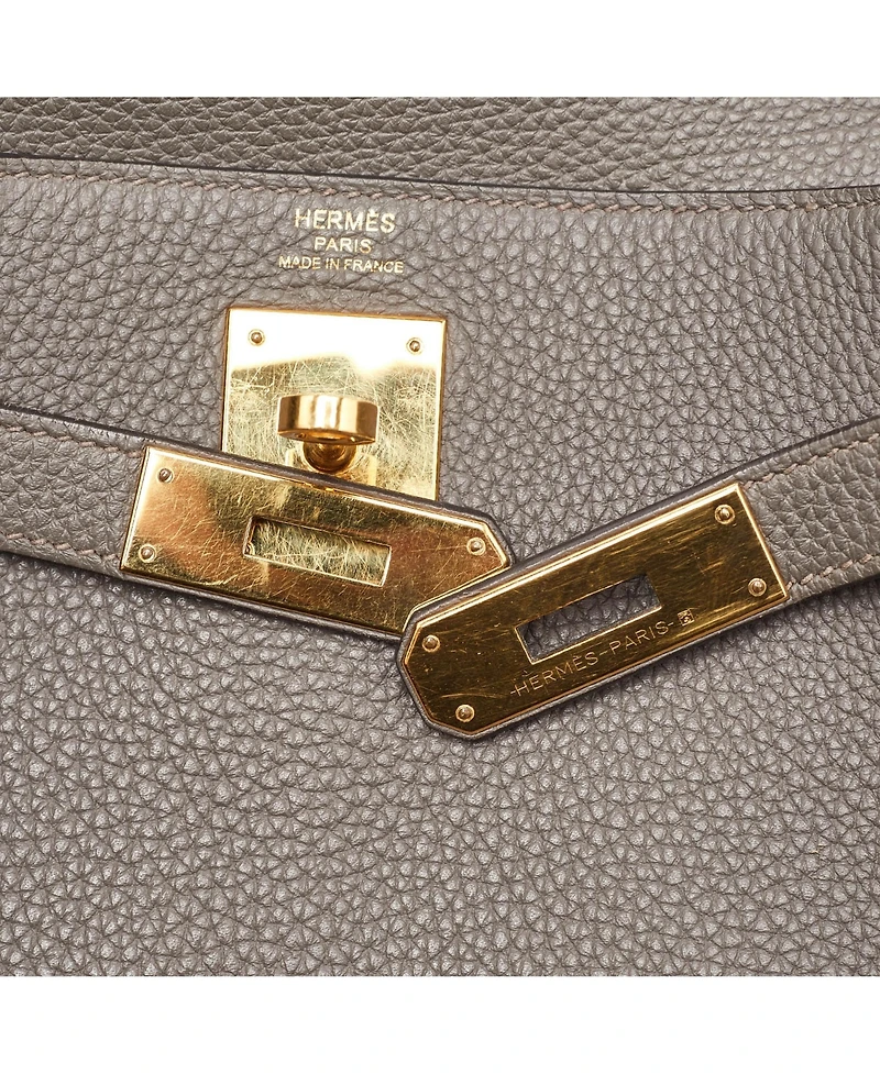 Pre-Owned Hermes women's Birkin 40 Bag in Taurillon Clemence Leather