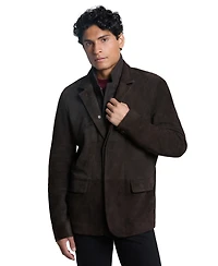 Ted by Baker Men's Suede Modern-Fit Blazer