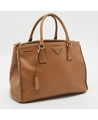 Pre-Owned Prada Saffiano Lux Leather Double Zip Tote