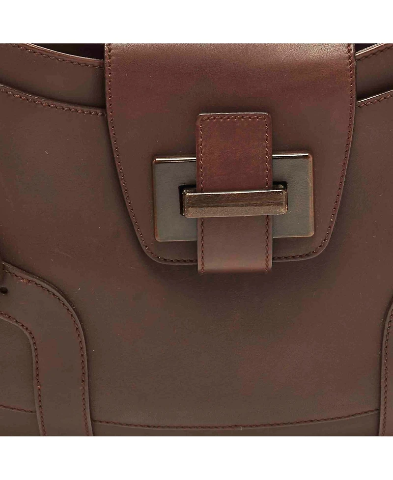 Pre-Owned Salvatore Ferragamo Women's Leather Buckle Detail Shoulder Bag