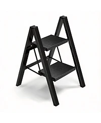 Aofar Foldable 2 Step Ladder Anti-slip Wide Pedal Portable