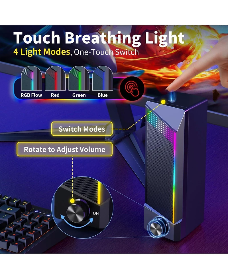 Lofree 2-in-1 Gaming Rgb Computer Speaker