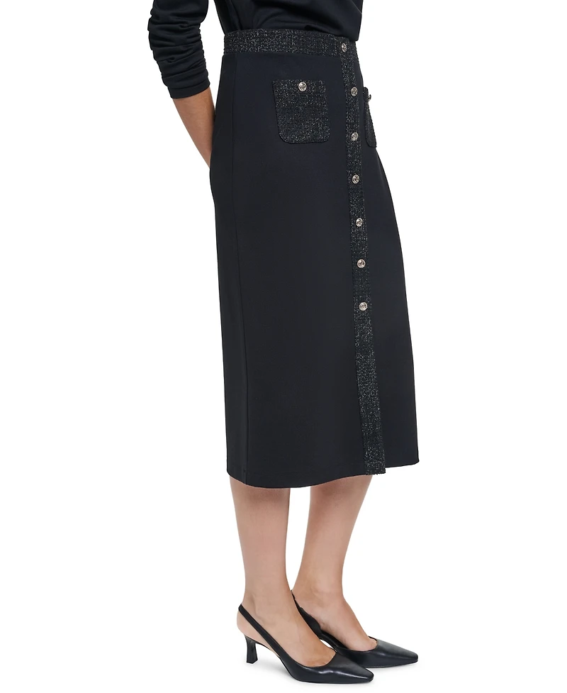 Karl Lagerfeld Paris Women's Midi Pencil Skirt