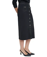 Karl Lagerfeld Paris Women's Midi Pencil Skirt