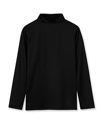 Lands' End Big Boys Husky Active Space Dye Quarter Zip Pullover