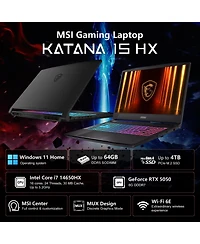 Msi Katana 15 Gaming 144Hz Rtx 5050 15.6" Laptop