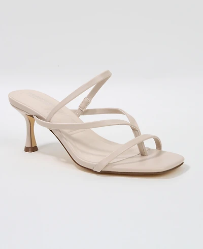 Berness Lili Strappy Thong Kitten Heel Sandals