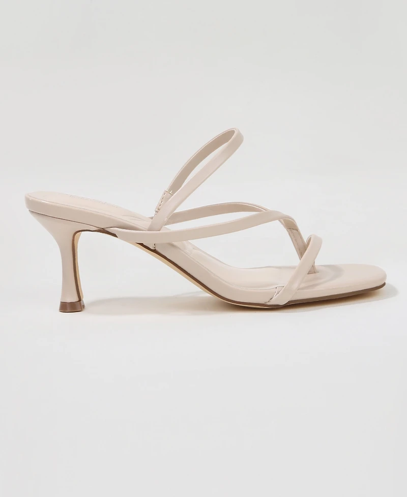 Berness Lili Strappy Thong Kitten Heel Sandals