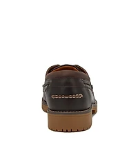 Lands' End Men's Seaport Leather Lace Up Boat Shoes