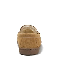 Lands' End Women's Fuzzy Lined Suede Moccasin Slippers